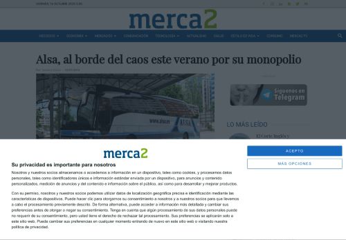 
                            10. Alsa, al borde del caos este verano por su monopolio - Merca2