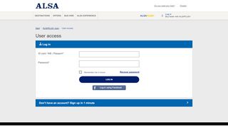 
                            12. ALSAPLUS+ User Access — Login - ALSA