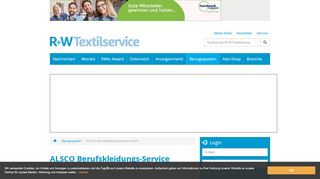 
                            10. ALSCO Berufskleidungs-Service GmbH - R+WTextilservice