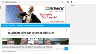 
                            7. Alsdorf: In Alsdorf wird das Internet schneller - Aachener Zeitung