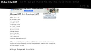 
                            8. Alshaya UAE Job Openings February 2019 | Dubai OFW