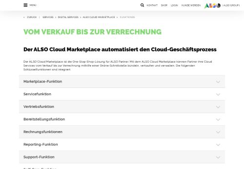 
                            12. ALSO Cloud Marketplace - Funktionen - ALSO Deutschland GmbH