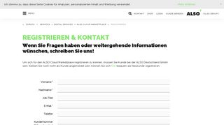 
                            10. ALSO Cloud Marketplace - Registrieren - ALSO Deutschland GmbH