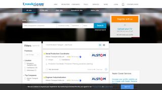 
                            9. Alstom Transport India Careers - Jobs in Alstom ... - Naukri.com