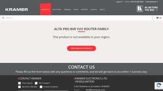 
                            8. Alta Pro 8x8 YUV Router Family - ProductNotFound