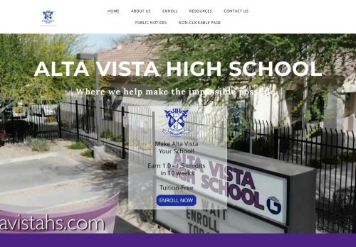 
                            10. Alta Vista High School