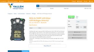 
                            13. ALTAIR® 4XR Altair 4XR Multigas Detector | Shop Vallen