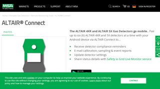 
                            6. ALTAIR® Connect App for MSA ALTAIR Gas Detectors | MSA - The ...