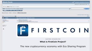 
                            8. AltCoin discussion - Bitcointalk