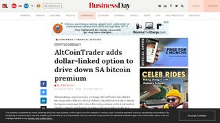 
                            10. AltCoinTrader adds dollar-linked option to drive down SA ...