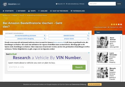 
                            5. Alte BESTELLUNGEN bei Amazon löschen? Tipps, Tricks ...