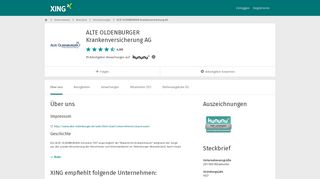 
                            12. Alte Oldenburger Krankenversicherung AG als Arbeitgeber | XING ...