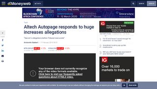 
                            6. Altech Autopage responds to huge increases allegations - Moneyweb