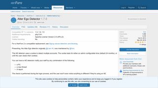 
                            6. Alter Ego Detector | XenForo community