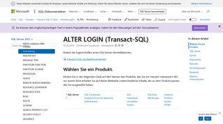 
                            8. ALTER LOGIN (Transact-SQL) - SQL Server | Microsoft Docs