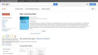 
                            8. Alter und Prävention - Google Books-Ergebnisseite