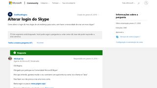 
                            2. Alterar login do Skype - Microsoft Community