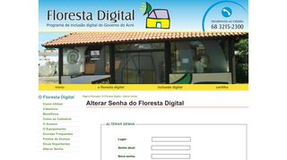 
                            4. Alterar Senha do Floresta Digital - Portal do Floresta Digital