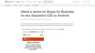 
                            7. Altere a senha do Skype for Business no seu dispositivo iOS ou ...