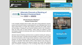 
                            9. Alternate Channels of Banking of Standard Chartered Bank ...