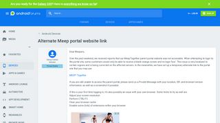 
                            7. Alternate Meep portal website link - Android Devices | Android Forums