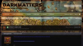 
                            9. Alternate Ogame Login - General Discussion - DarkMatters