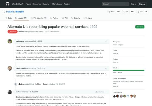
                            12. Alternate UIs resembling popular webmail services · Issue #402 ...