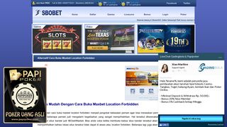 
                            7. Alternatif Cara Buka Maxbet Location Forbidden - Sbobet303