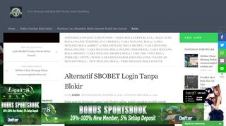 
                            12. Alternatif SBOBET Login Tanpa Blokir | Agen Liga178