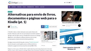 
                            13. Alternativas para envio de livros, documentos e páginas web para o ...