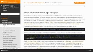 
                            1. Alternative route: creating a new posting — Developing TYPO3 ...