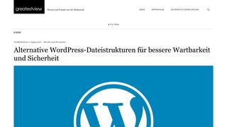 
                            11. Alternative WordPress-Dateistrukturen für bessere Wartbarkeit und ...