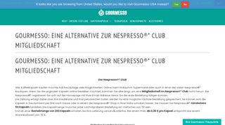 
                            11. Alternative zu Nespresso®* Club | Gourmesso