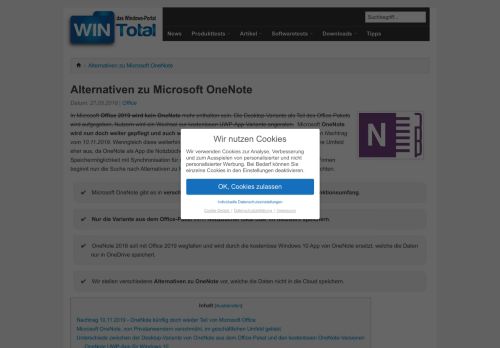 
                            10. Alternativen zu Microsoft OneNote - WinTotal.de