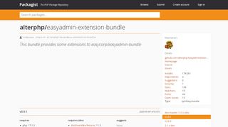 
                            10. alterphp/easyadmin-extension-bundle - Packagist