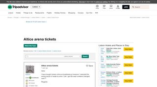 
                            11. Altice arena tickets - Lisbon Message Board - TripAdvisor