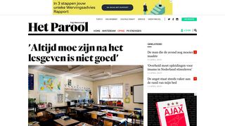 
                            11. 'Altijd moe zijn na het lesgeven is niet goed' - Opinie - PAROOL