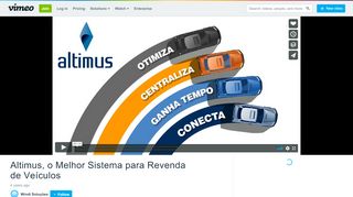 
                            11. Altimus, o Melhor Sistema para Revenda de Veículos on Vimeo