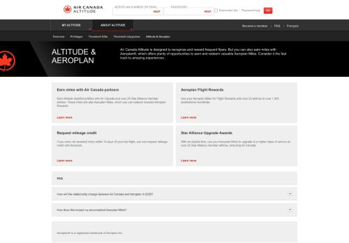 
                            4. Altitude & Aeroplan - Air Canada Altitude