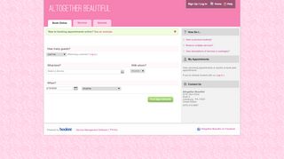 
                            4. Altogether Beautiful > Find Appointments - secure-booker.com