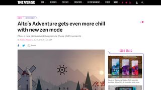 
                            7. Alto's Adventure gets even more chill with new zen mode - The Verge