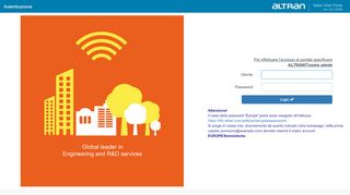 
                            2. Altran Italia Web Portal - Autenticazione