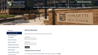 
                            9. Alumni Directory Login: Marquette University High School, Milwaukee