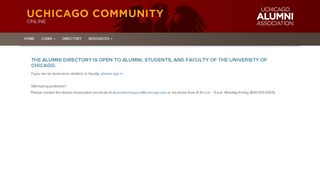 
                            10. Alumni Directory - UChicago Community Online