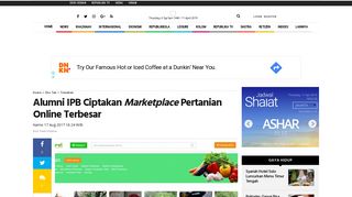 
                            10. Alumni IPB Ciptakan Marketplace Pertanian Online Terbesar ...