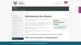 
                            6. Alumni - Library, The University of York