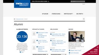 
                            3. Alumni-Portal - Alumni - RWTH AACHEN UNIVERSITY - Deutsch
