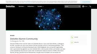 
                            2. Alumni Website | Deloitte Deutschland