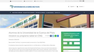 
                            2. Alumnos de la Universidad de la Cuenca del Plata iniciaron su ...