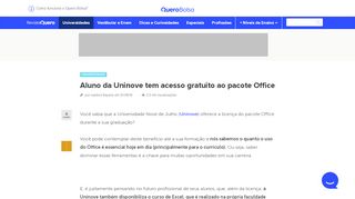 
                            10. Aluno da Uninove Tem Acesso Gratuito ao Pacote Office | Revista QB